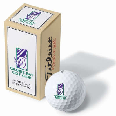 Picture of TITLEIST TRUFEEL GOLF BALL in 2 Ball Printed Sleeve.