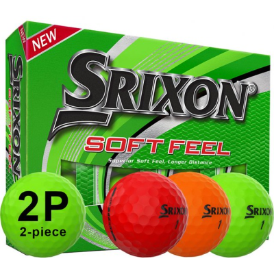 Picture of SRIXON SOFT FEEL PRINTED BRITE GOLF BALL 12-47 DOZEN.