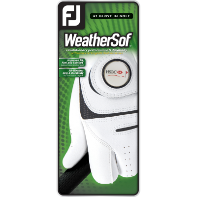Picture of FJ FOOTJOY WEATHERSOF GOLF GLOVES with Your Logo on the Removable Ball Marker