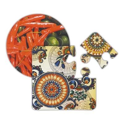 Picture of GNALVIC PVC SIX PIECE JIGSAW PUZZLE COASTER.