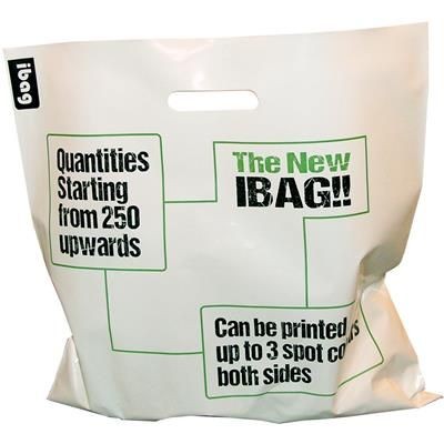 Picture of HEAVY DUTY POLYTHENE PLASTIC SHOPPER CARRIER BAG.