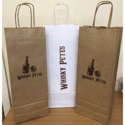 Picture of TWIST HANDLE PAPER WINE BOTTLE BAG