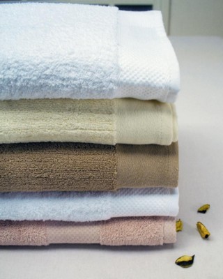 Picture of DOBBY BORDURE TERRY TOWEL.