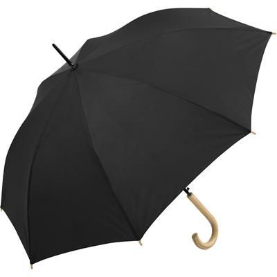 SUSTAINABLE AUTOMATIC REGULAR UMBRELLA with Cover in Black