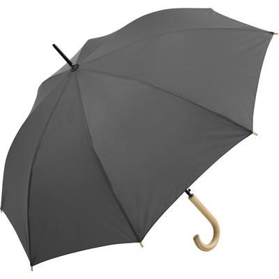 Picture of SUSTAINABLE AUTOMATIC REGULAR UMBRELLA with Cover in Grey.