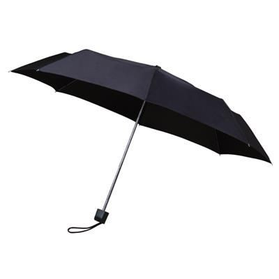 Picture of BLACK ENTRY LEVEL TELESCOPIC UMBRELLA with Matching Sleeve & Handle.