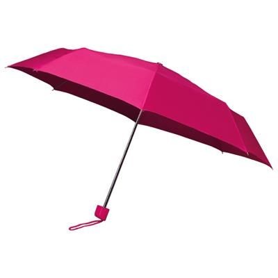 Picture of PINK ENTRY LEVEL TELESCOPIC UMBRELLA with Matching Sleeve & Handle.