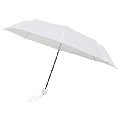 WHITE ENTRY LEVEL TELESCOPIC UMBRELLA with Matching Sleeve & Handle.