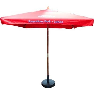 2M SQUARE WOOD PARASOL