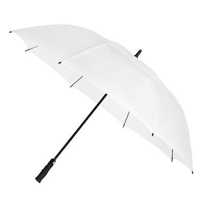 Picture of GP-51 VENTED GOLF UMBRELLA AUTOMATIC WINDPROOF in White.