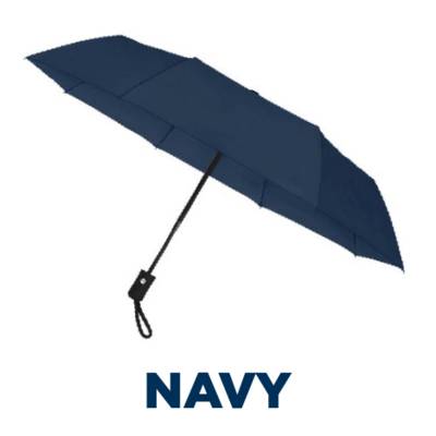 Picture of FALCONETTI® FOLDING TELESCOPIC UMBRELLA in Navy Blue.