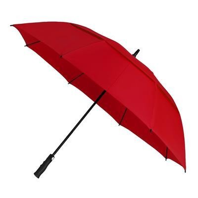 Picture of GP-51VENTED GOLF UMBRELLA AUTOMATIC WINDPROOF in Red.