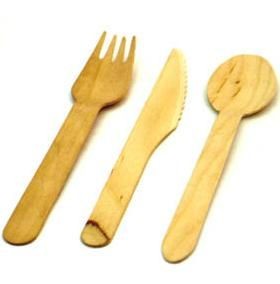 Picture of BIRCH WOOD DISPOSABLE CUTLERY SET