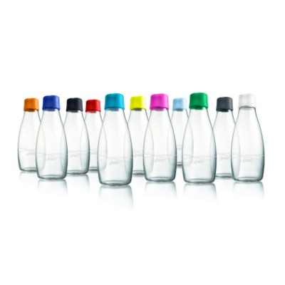 Picture of RETAP REUSABLE GLASS BOTTLE 08 with Plastic Lid