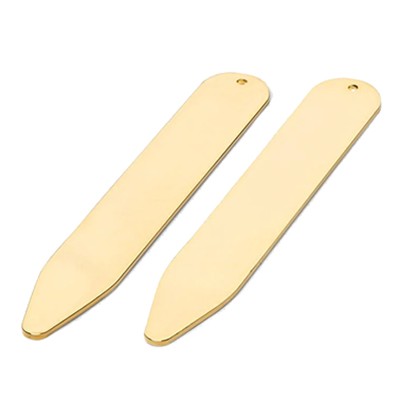 Picture of GOLD FINISH COLLAR STIFFENER PAIR.