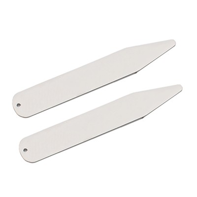 Picture of SILVER FINISH COLLAR STIFFENER PAIR