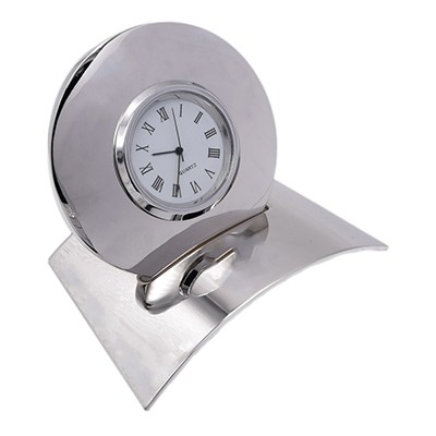 Picture of CLOCK with Stand Engraveable Round Face or on Stand.
