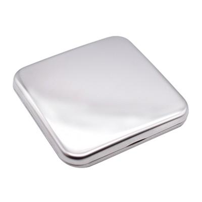 Picture of SQUARE SHAPE HANDBAG MIRROR SILVER FINISH.