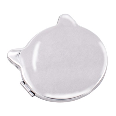 Picture of CAT SHAPE HANDBAG MIRROR SILVER FINISH.