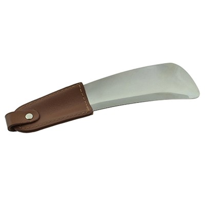 Picture of ENGRAVABLE SHOEHORN with Brown Leather Handle.