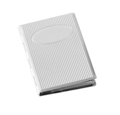 Picture of ALUMINIUM SILVER METAL CREDIT CARD HOLDER.