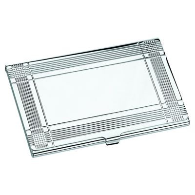 Picture of FRAMED SILVER PLATED METAL BUSINESS CARD OR CREDIT CARD CASE.