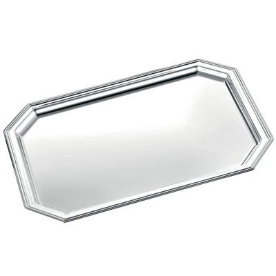 Picture of OCTAGONAL METAL TRAY in Silver