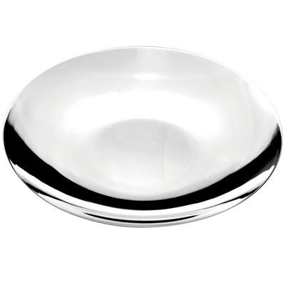 Picture of ROUND METAL TRAY in Silver.