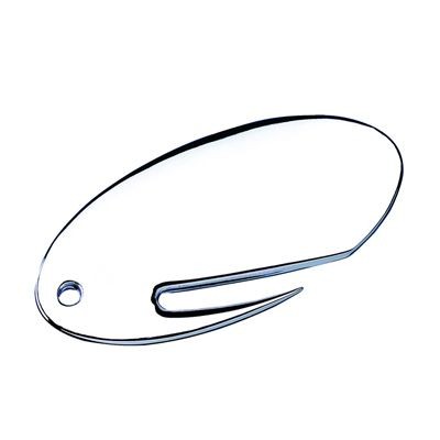 Picture of CLASSIC OVAL METAL LETTER OPENER in Silver.