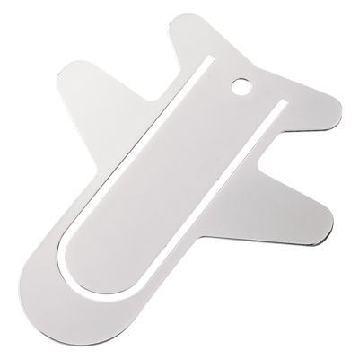 Picture of AEROPLANE METAL BOOKMARK in Silver.