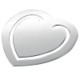 Picture of SMALL METAL HEART BOOKMARK in Silver
