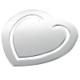 Picture of SMALL METAL HEART BOOKMARK in Silver