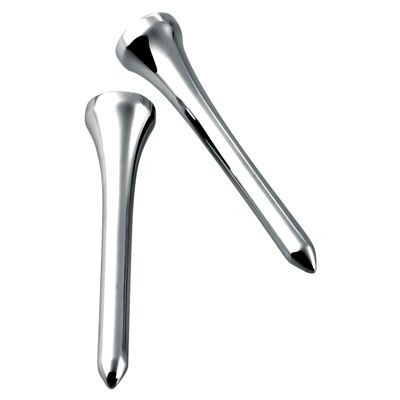 Picture of METAL GOLF TEE X2 in Silver AND BOXED