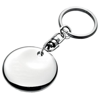 Picture of ROUND METAL KEYRING in Silver