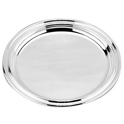 Picture of ROUND METAL TRAY in Silver