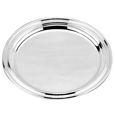 Picture of ROUND METAL TRAY in Silver