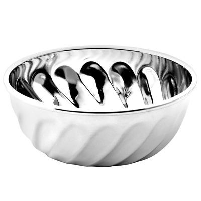 Picture of METAL FLUTED BOWL in Silver