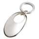 Picture of OVAL METAL KEYRING in Silver