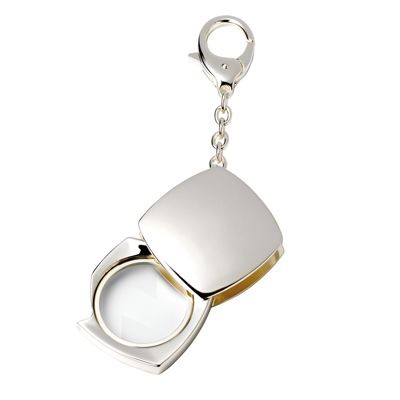 Picture of EVOLUTION MAGNIFIER GLASS KEYRING in Silver