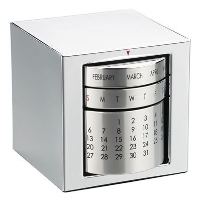 Picture of PERPETUAL METAL CALENDAR in Silver.