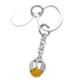 Picture of YELLOW METAL TULIP KEYRING in Silver