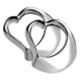 Picture of CONTEMPORARY METAL HEART NAPKIN HOLDER in Silver