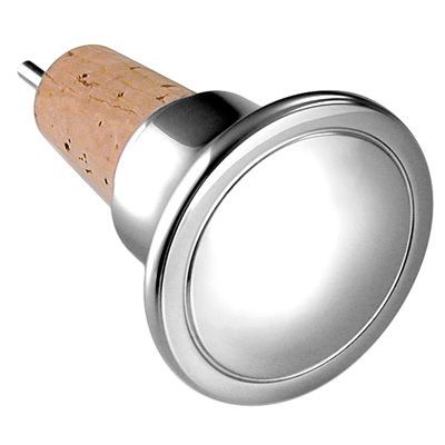 Picture of METAL BOTTLE STOPPER in Silver with Cork