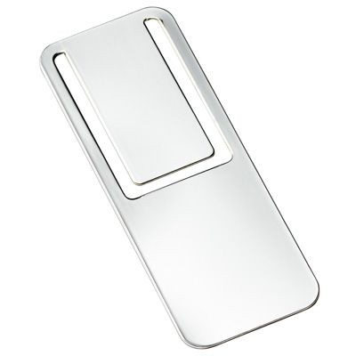 Picture of LARGE RECTANGULAR METAL BOOKMARK in Silver.