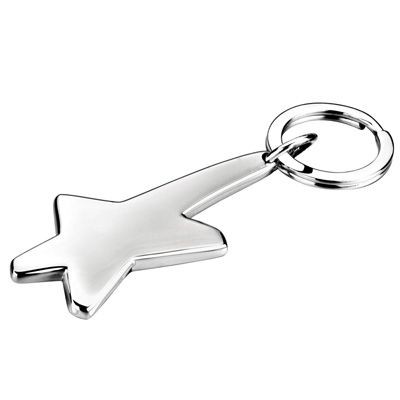 Picture of METAL METEOR KEYRING in Silver.