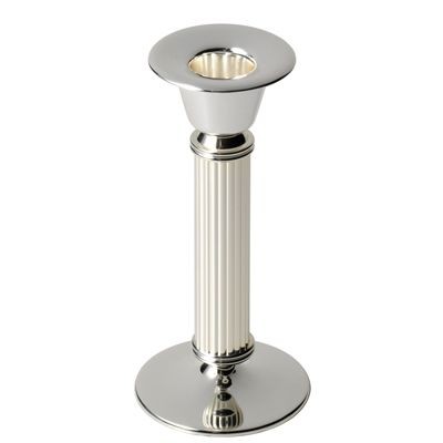 Picture of MEDIUM METAL CANDLE STICK in Silver