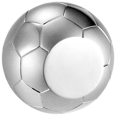 Picture of METAL FOOTBALL PAPERWEIGHT in Silver