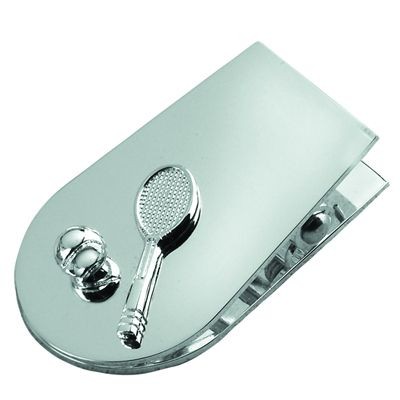 Picture of TENNIS METAL MEMO HOLDER CLIP in Silver.