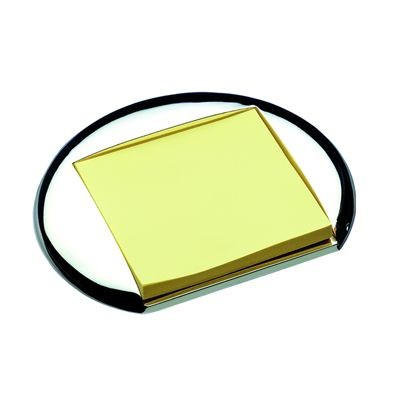 Picture of ROUND METAL POST-IT NOTE HOLDER in Silver.