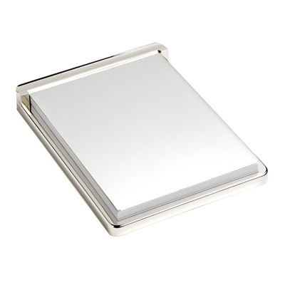 Picture of MASTER METAL MEMO NOTE PAD HOLDER in Silver.